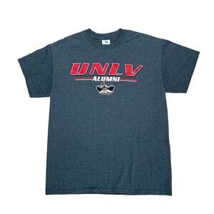 NEW AGENDA Gray Red ‘UNLV ALUMNI’ Short Sleeve T-Shirt Men’s Size Medium
